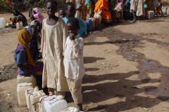 Displacement in Darfur or South Sudan inevitably means long lines and waits