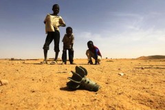 Children in Darfur have frequently been the victims of "Unexploded Ordnance" (UXO)