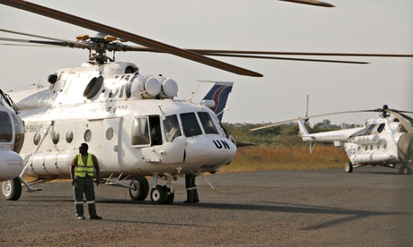 A UN Mi-8 helicopter very similar to this was involved in the alleged shooting which claimed the liv