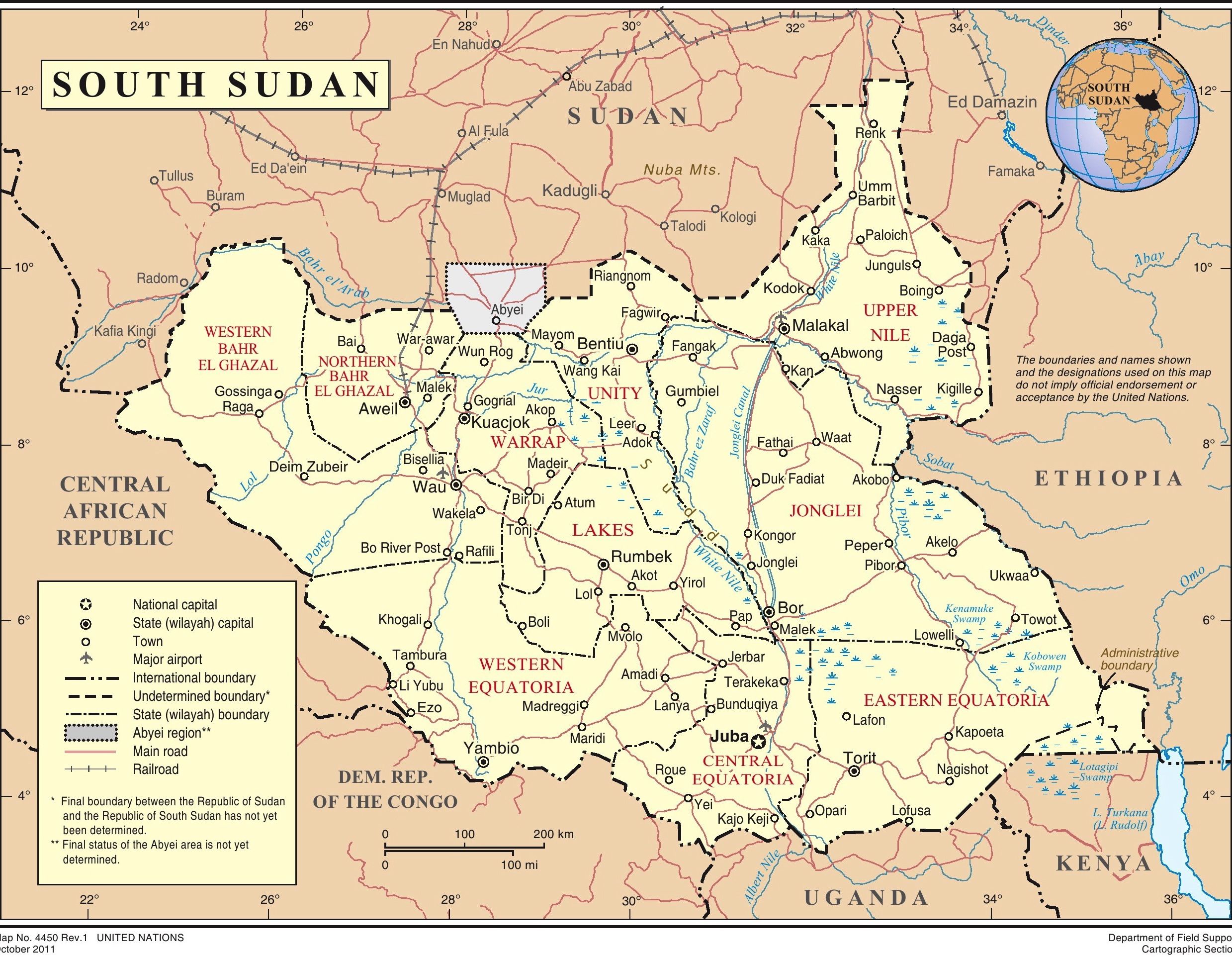 SouthSudan Map