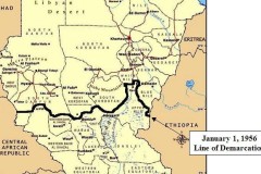 The 1956 boundary between Sudan and South Sudan