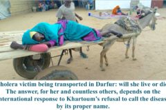 Cholera victim in Darfur: will she live or die?